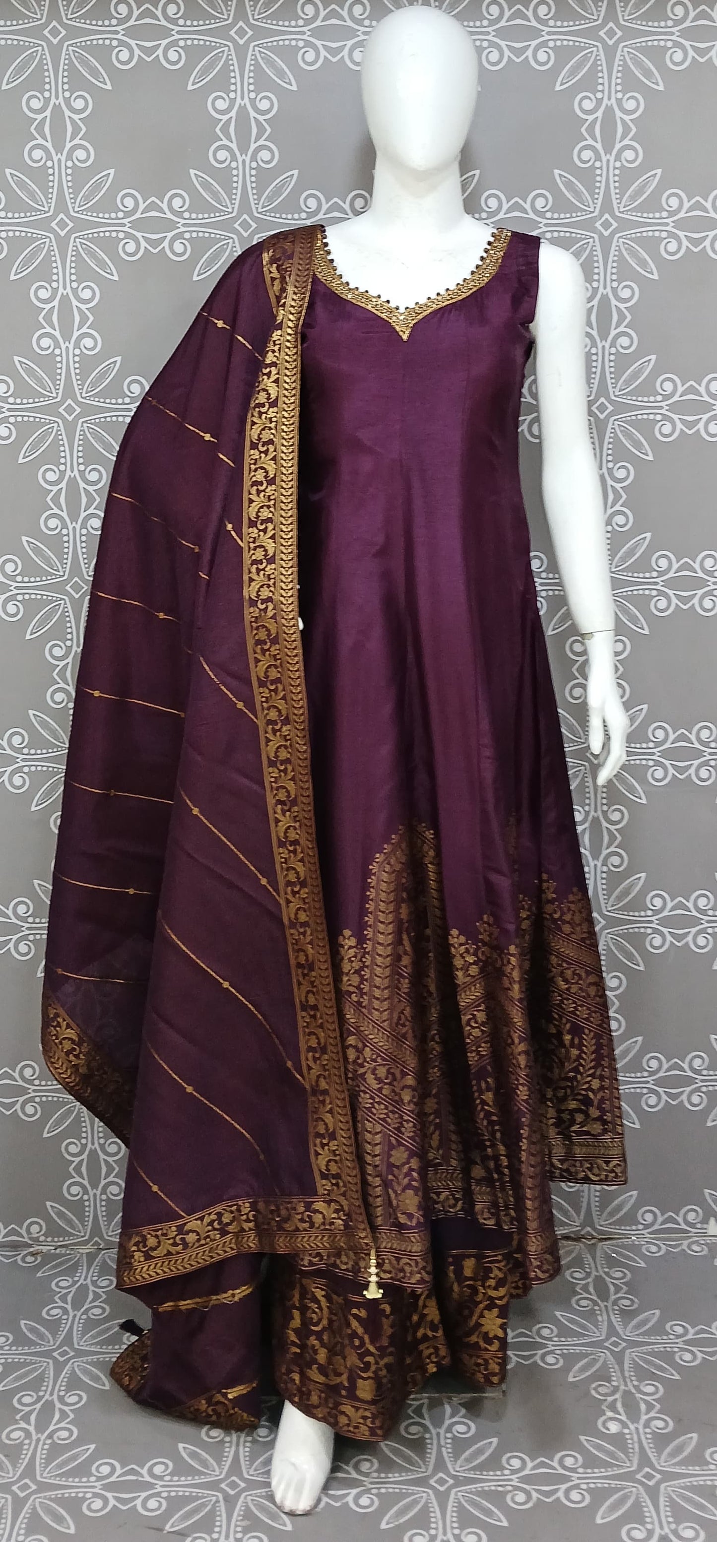 Purple Anarkali