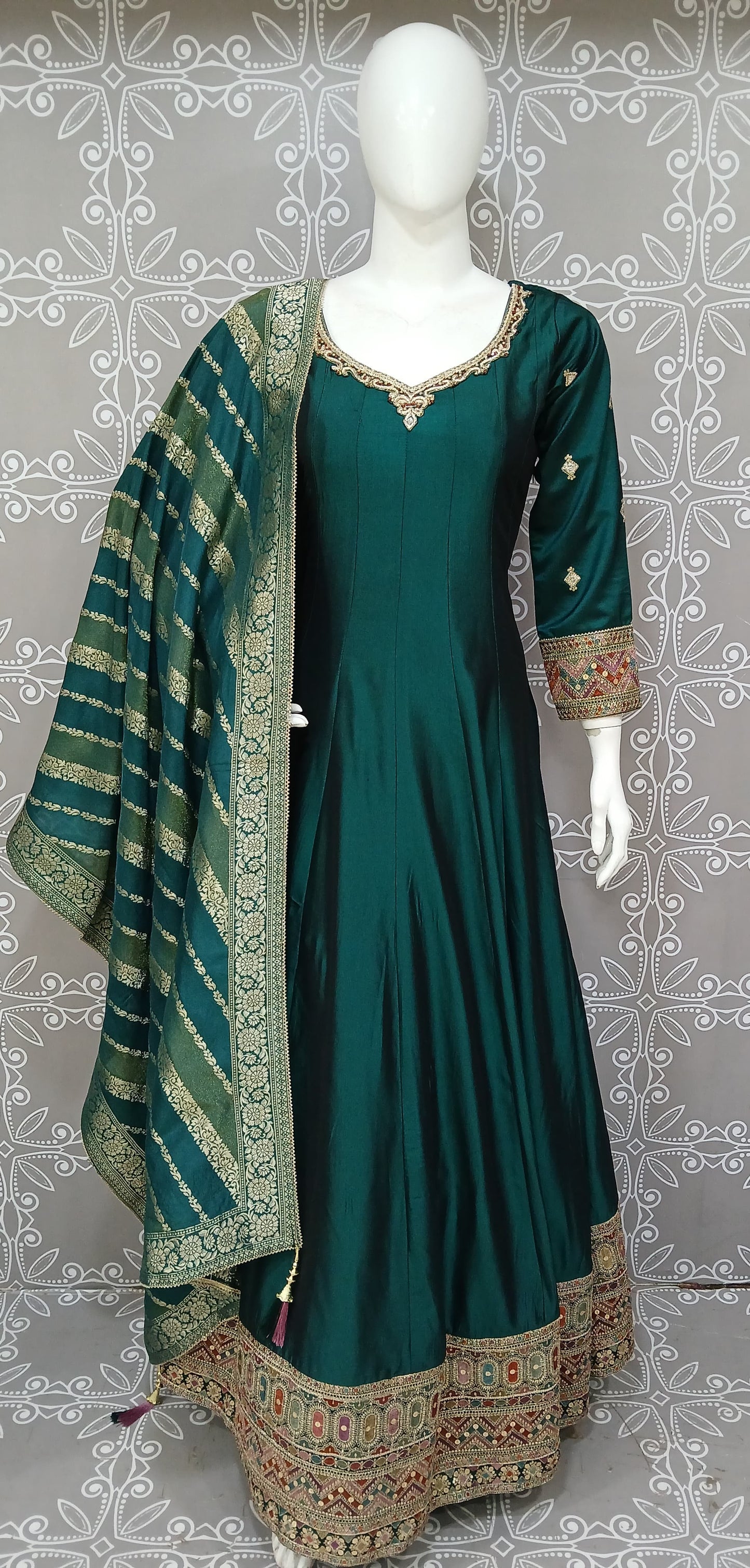 Emerald Green Anarkali