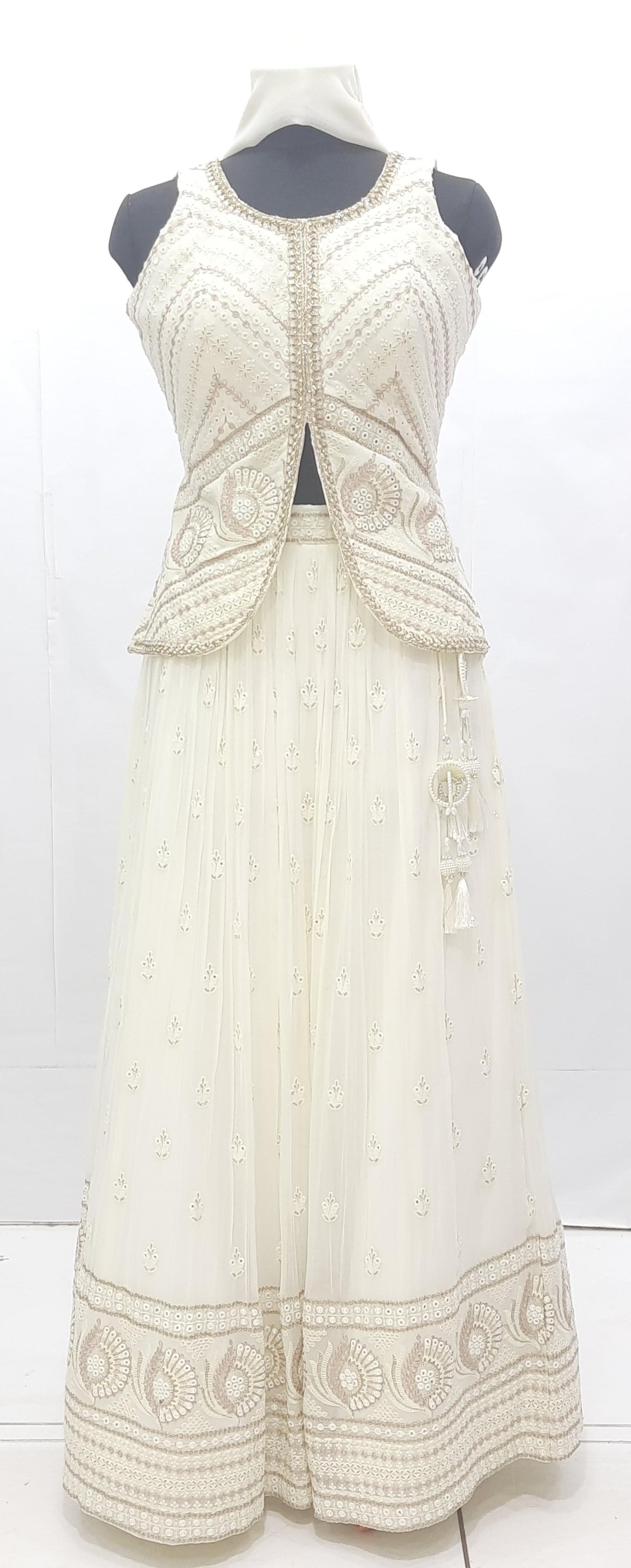 Ivory and Gold Lehnga