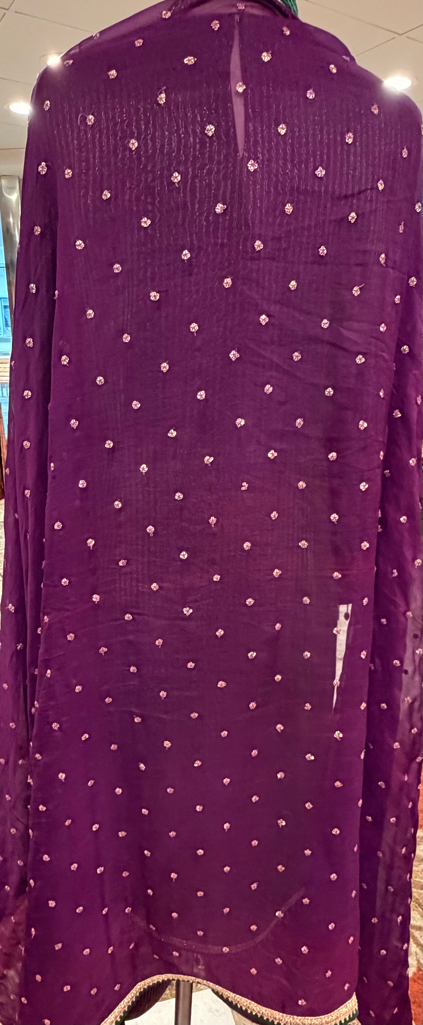 Green and Purple Suit